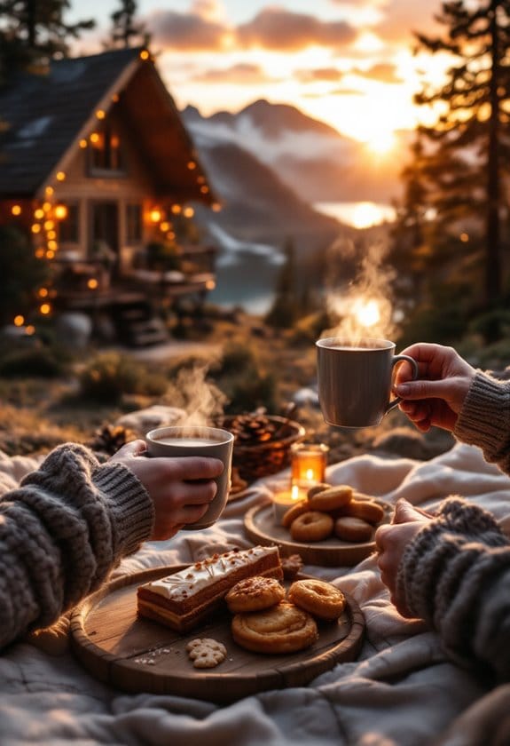 candlelit dinners and sunsets