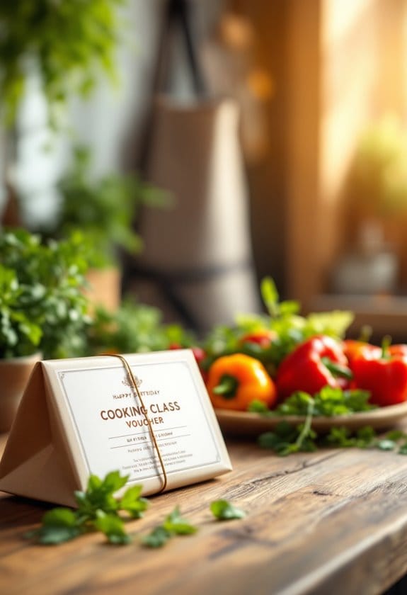 cooking class experience voucher