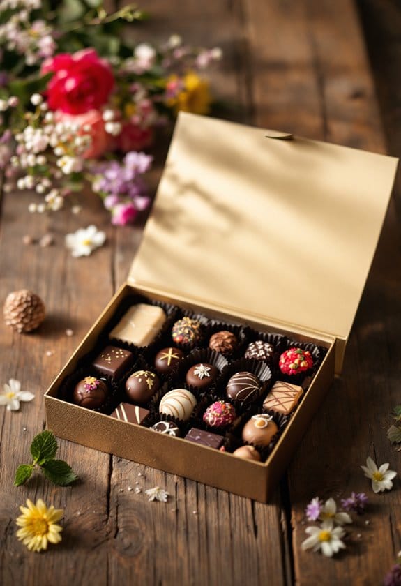 decadent artisanal chocolate selection