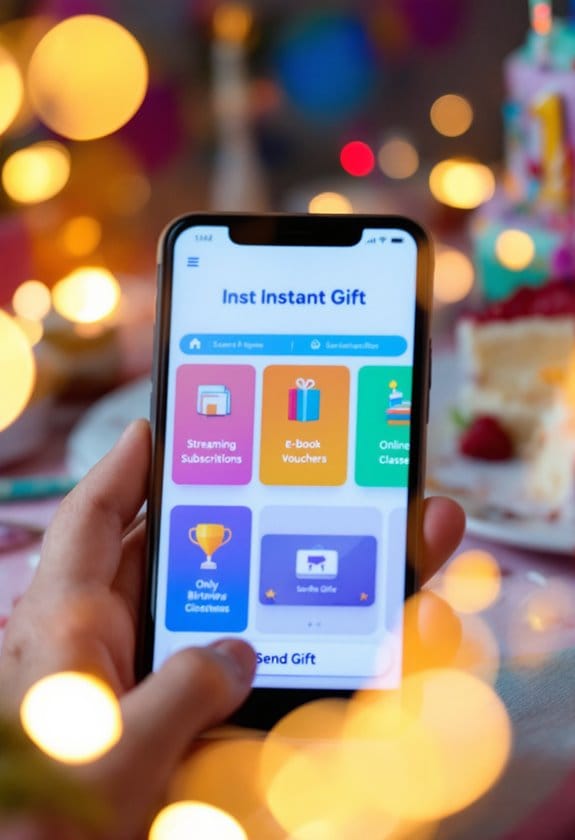 instant digital gift choices