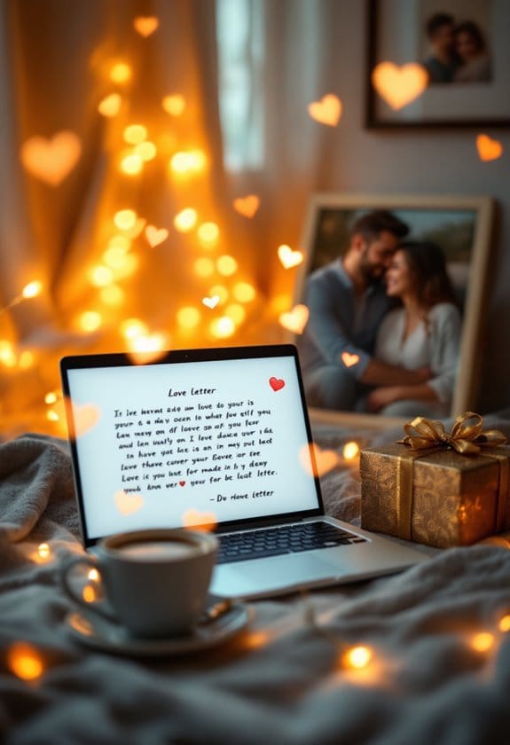 romantic messages in technology